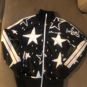 Palm Angels XS Black and White Star Jacket